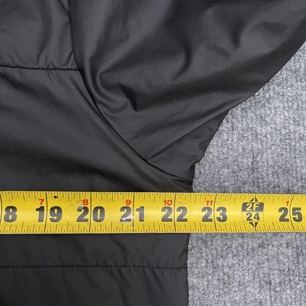 The North Face Quilted Jacket Mens Sz M Insulated Flannel Reversible Black